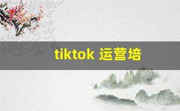 tiktok 运营培训_tiktok培训